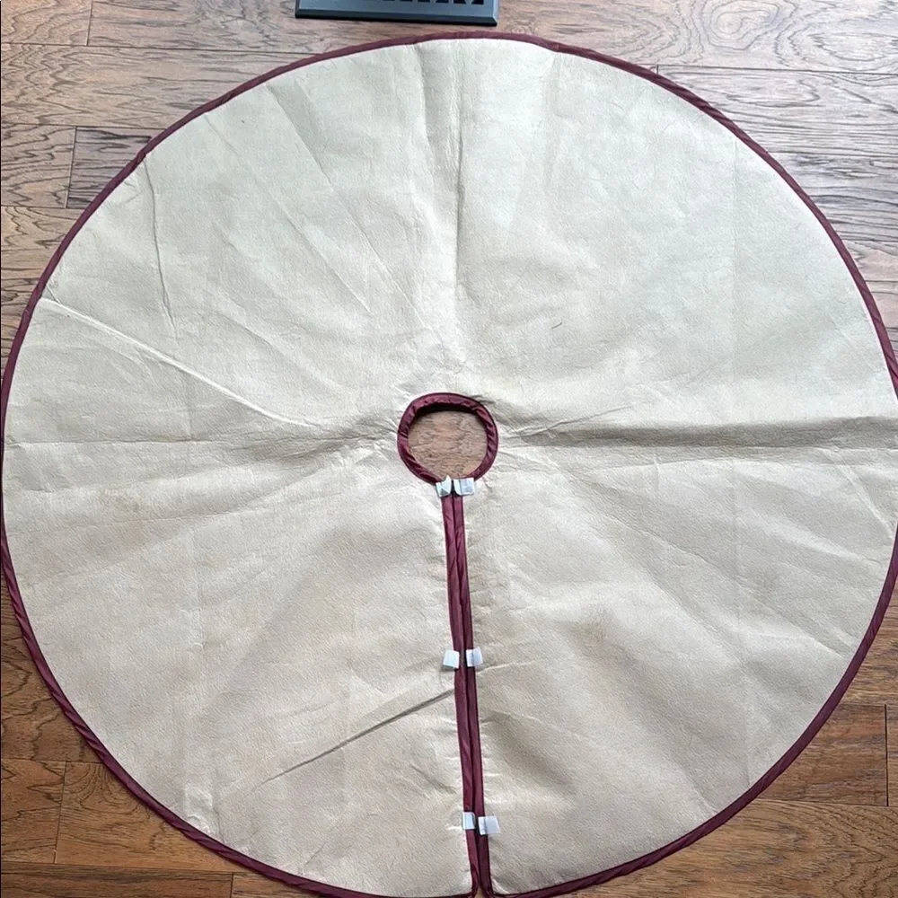 Festive Santa and Snowman Tree Skirt
